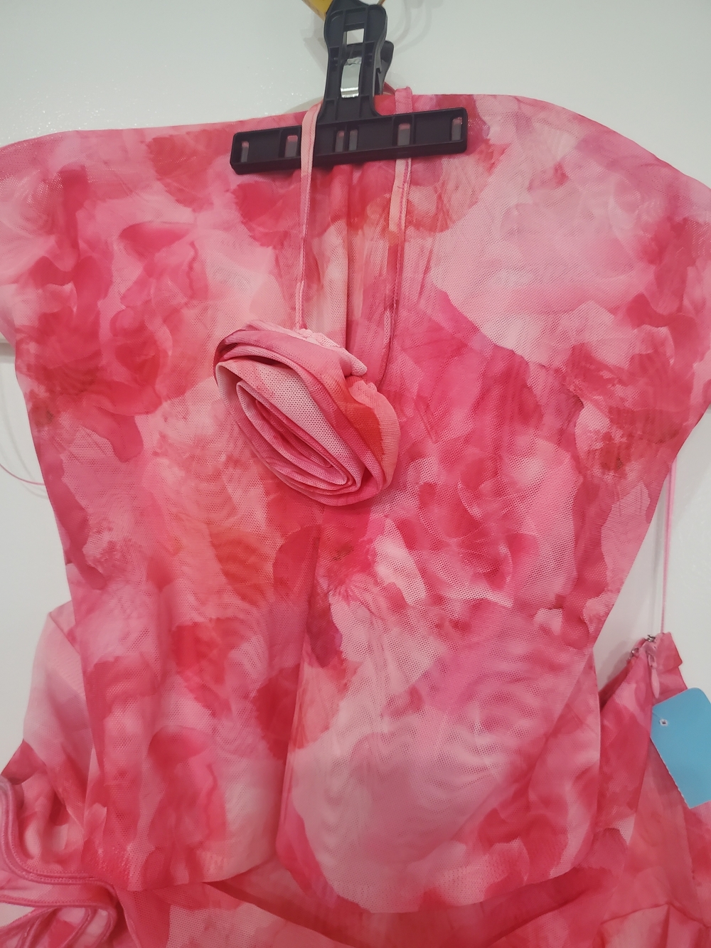 superdown Pink Floral Strapless Ruffle Mini Dress - Picture 10 of 10